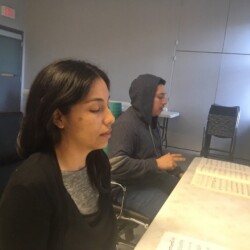 Rosa and Rogerio applying visual motor rehearsal The Conscious Musician Seminar Toronto