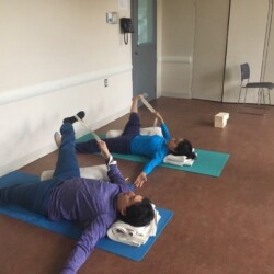 Rosa and Rogerio having Iyengar Yoga class with J.Casey
The Conscious Musician Seminar in Toronto