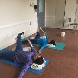 Rosa and Rogerio having Iyengar Yoga class with J.Casey
The Conscious Musician Seminar in Toronto